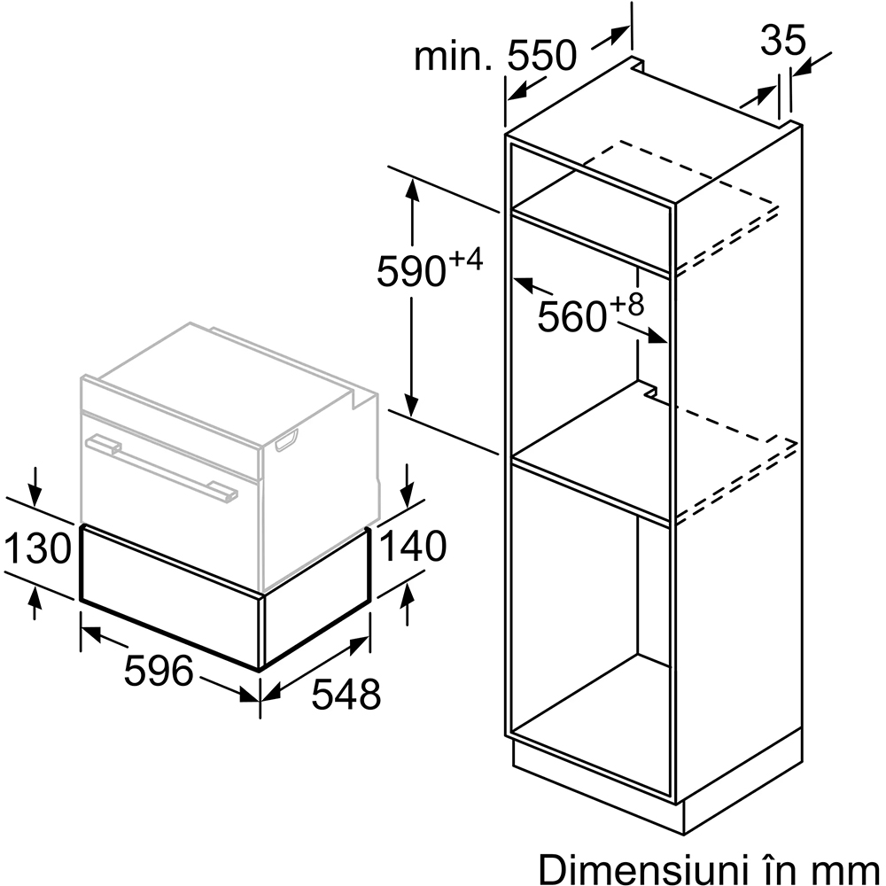 Sertar termic NEFF N29HA11Y1, Electric, 20 l, Flex Design, negru