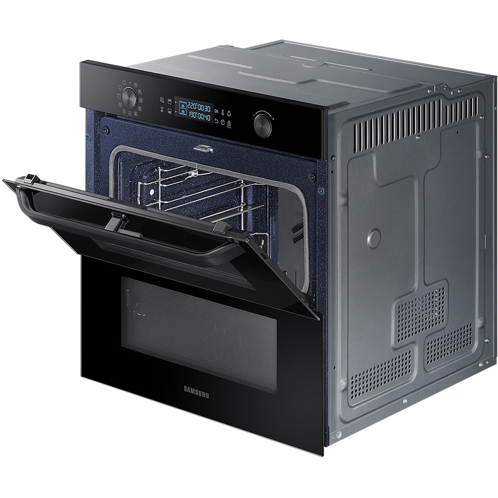 Cuptor incorporabil SAMSUNG Dual Cook Flex NV75R5641RB/OL, Electric, Autocuratare catalitica, 75 l, Clasa A+, Grill, negru