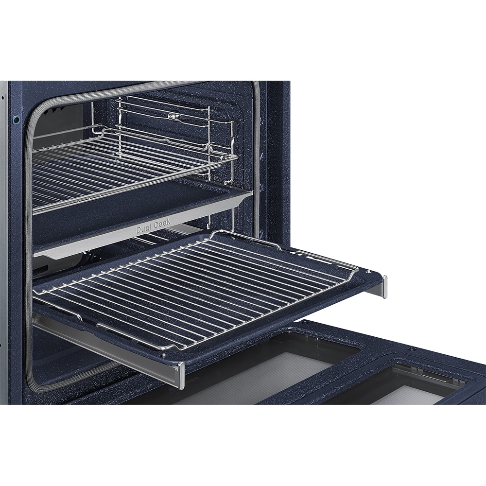 Cuptor incorporabil SAMSUNG Dual Cook Flex NV75R5641RB/OL, Electric, Autocuratare catalitica, 75 l, Clasa A+, Grill, negru