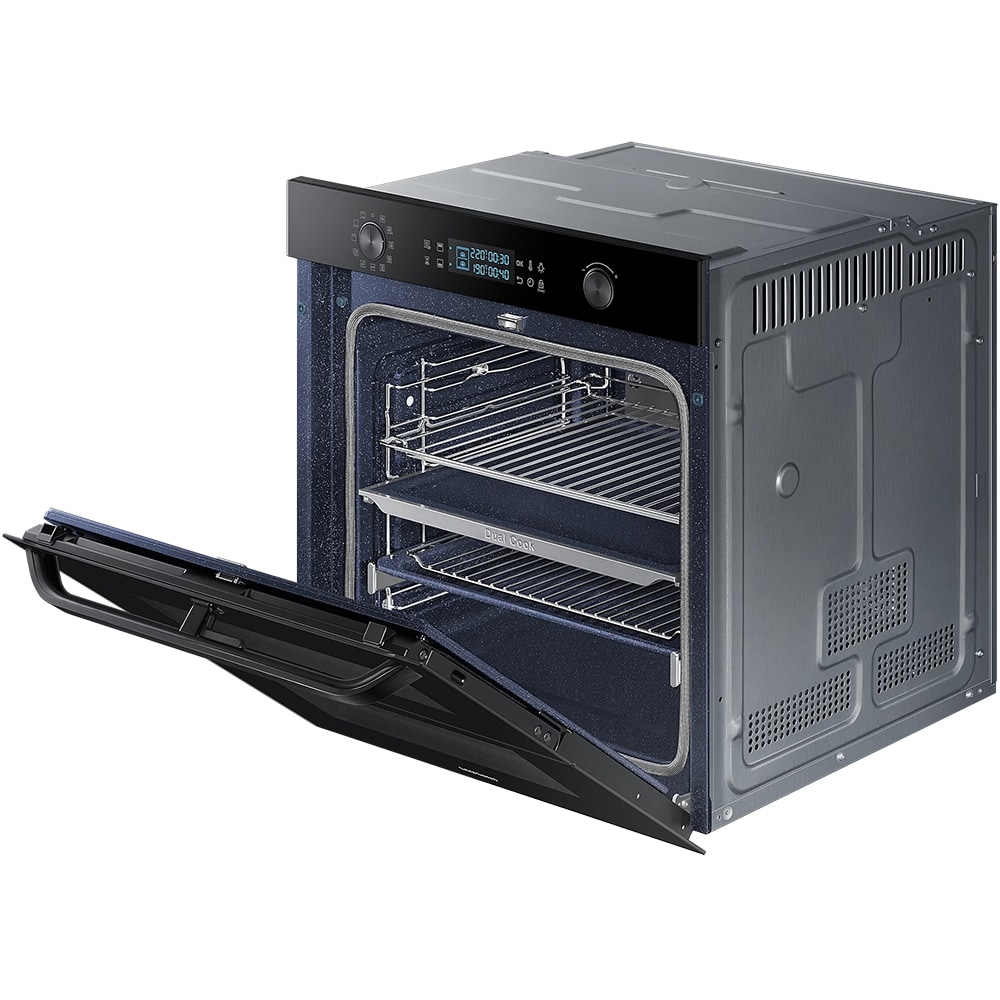 Cuptor incorporabil SAMSUNG Dual Cook Flex NV75R5641RB/OL, Electric, Autocuratare catalitica, 75 l, Clasa A+, Grill, negru