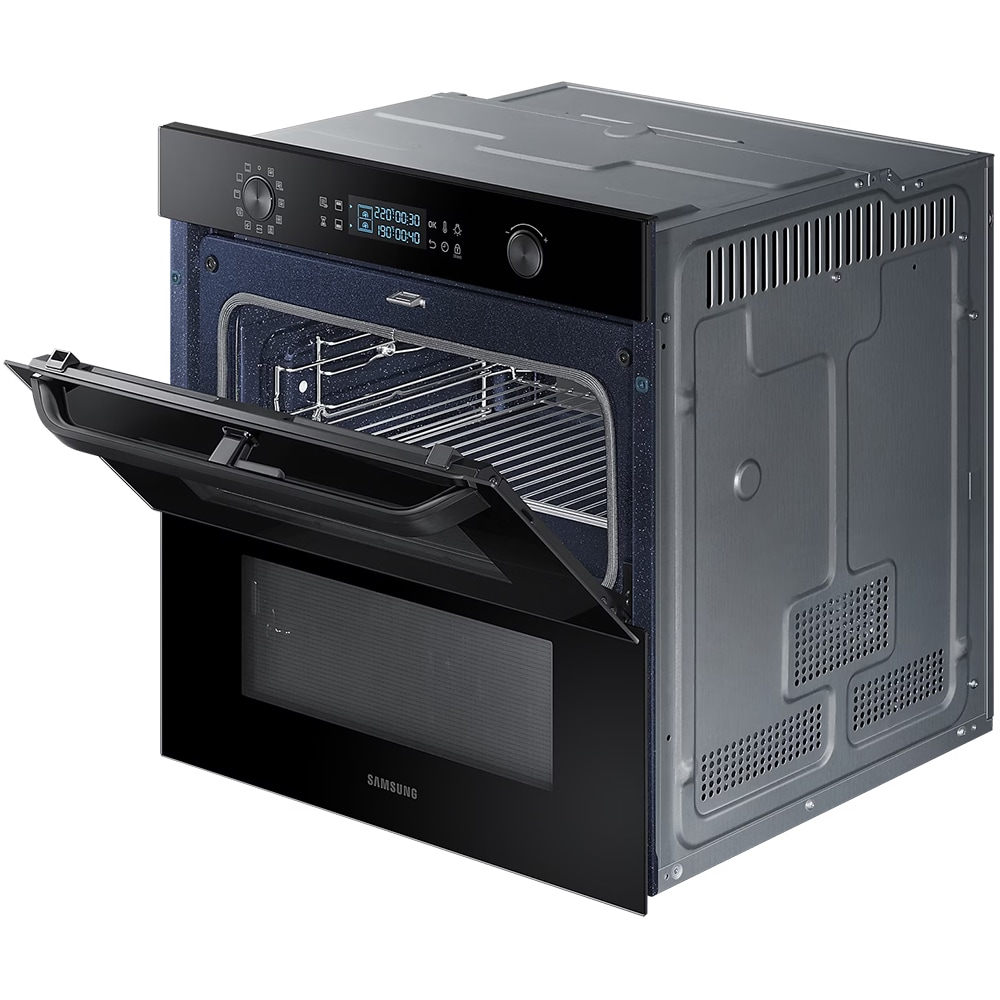 Cuptor incorporabil SAMSUNG Dual Cook Flex NV75R5641RB/OL, Electric, Autocuratare catalitica, 75 l, Clasa A+, Grill, negru