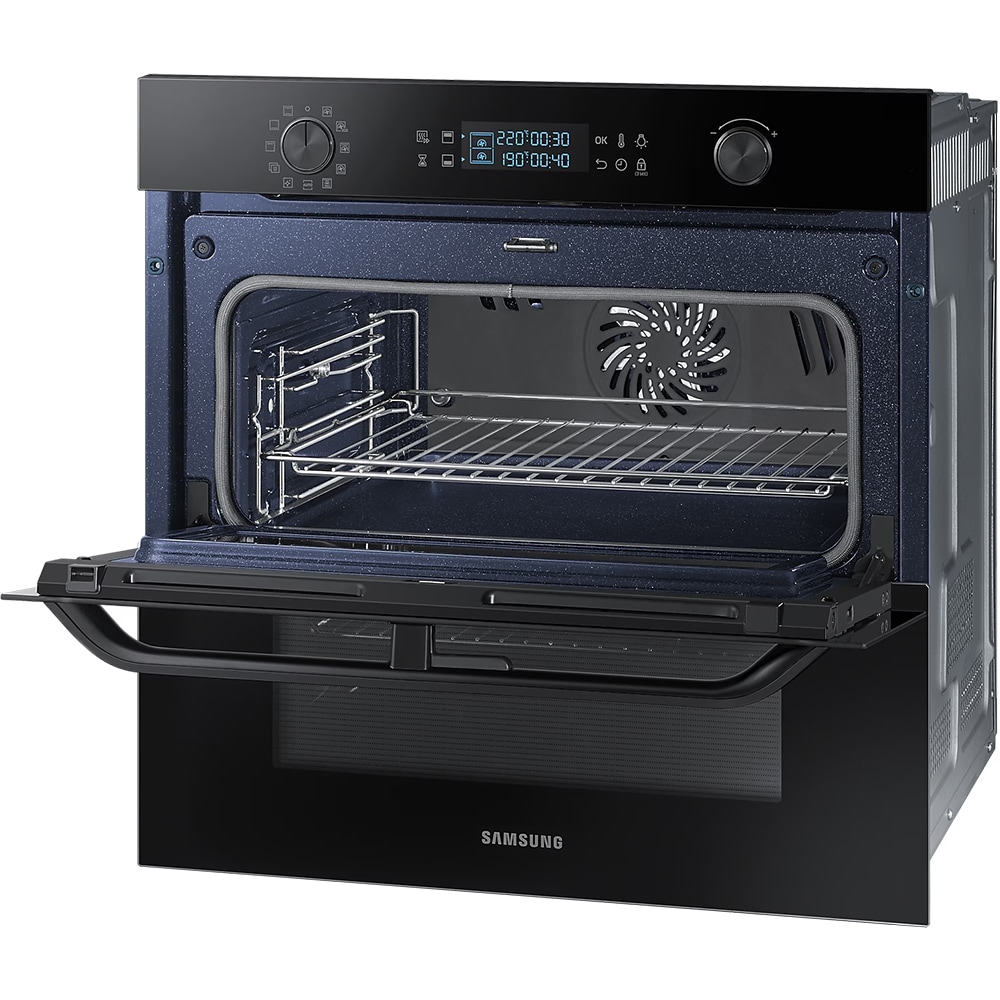 Cuptor incorporabil SAMSUNG Dual Cook Flex NV75R5641RB/OL, Electric, Autocuratare catalitica, 75 l, Clasa A+, Grill, negru