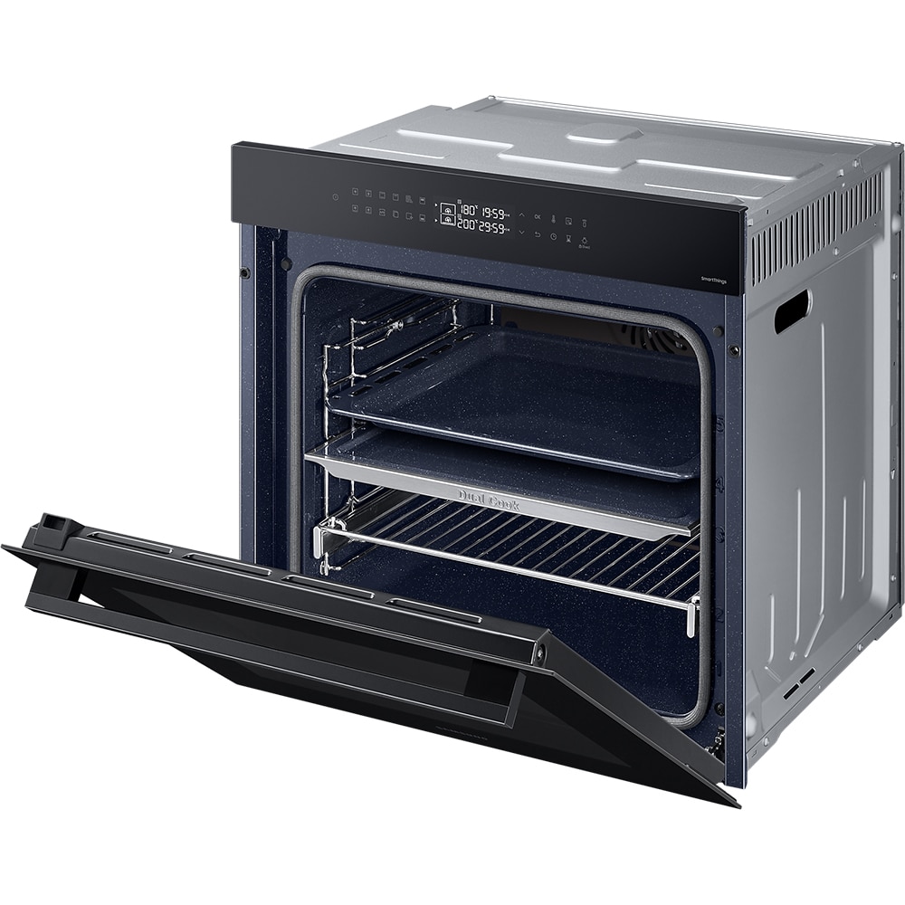 Cuptor incorporabil SAMSUNG NV7B42251AK/U2, Electric, Autocuratare catalitica, 76 l, Clasa A+, Dual Cook, Wi-Fi, negru