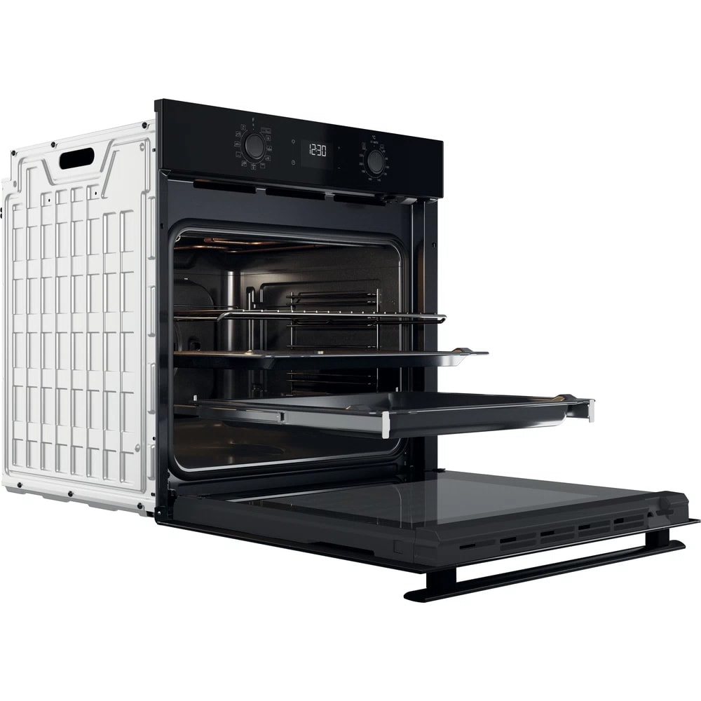 Cuptor incorporabil WHIRLPOOL OMR58HU1B, Electric, Autocuratare hidrolitica, 71 l, Clasa A+, negru