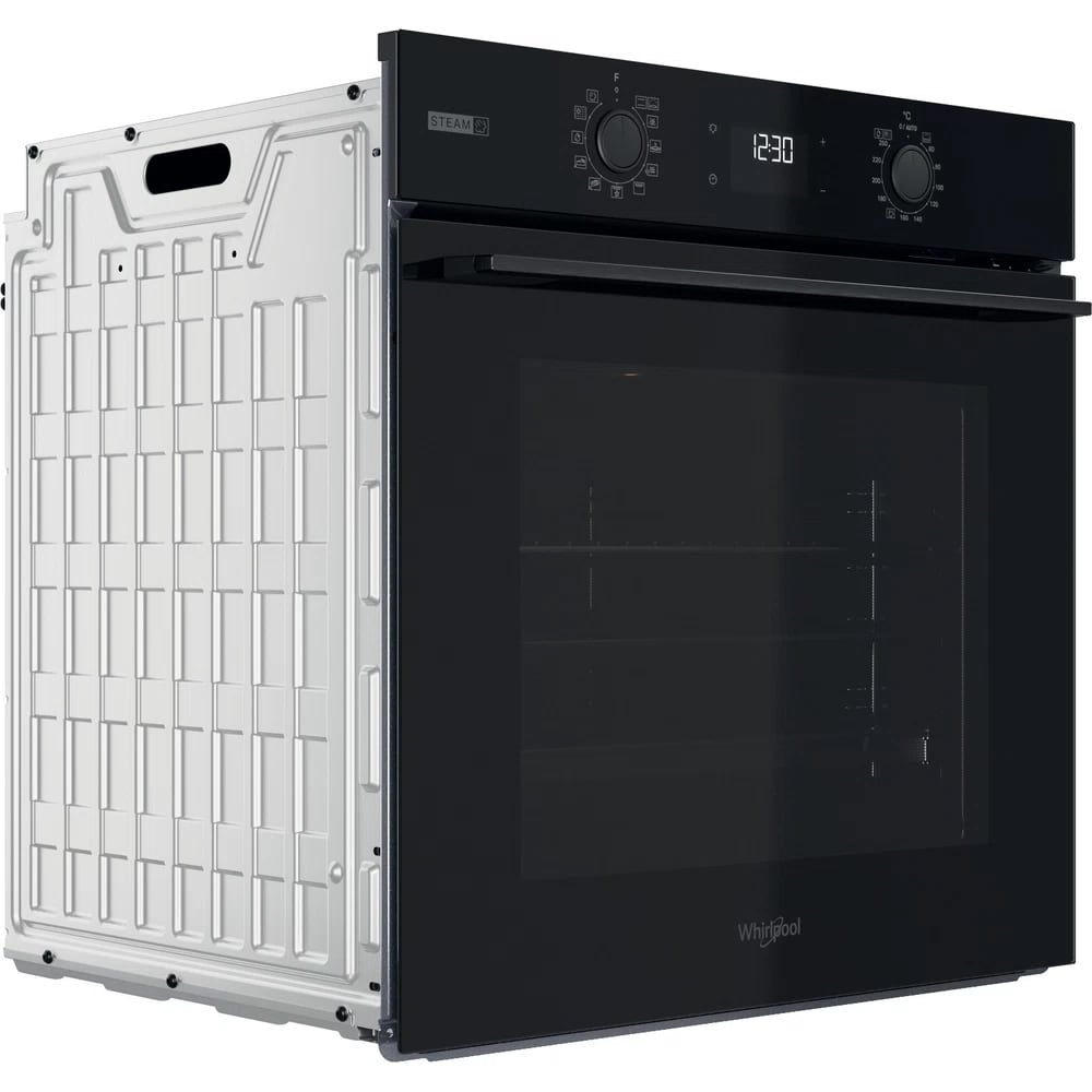 Cuptor incorporabil WHIRLPOOL OMSK58RU1SB, Electric, Gatire cu abur, Autocuratare pirolitica, 71 l, Clasa A+, negru
