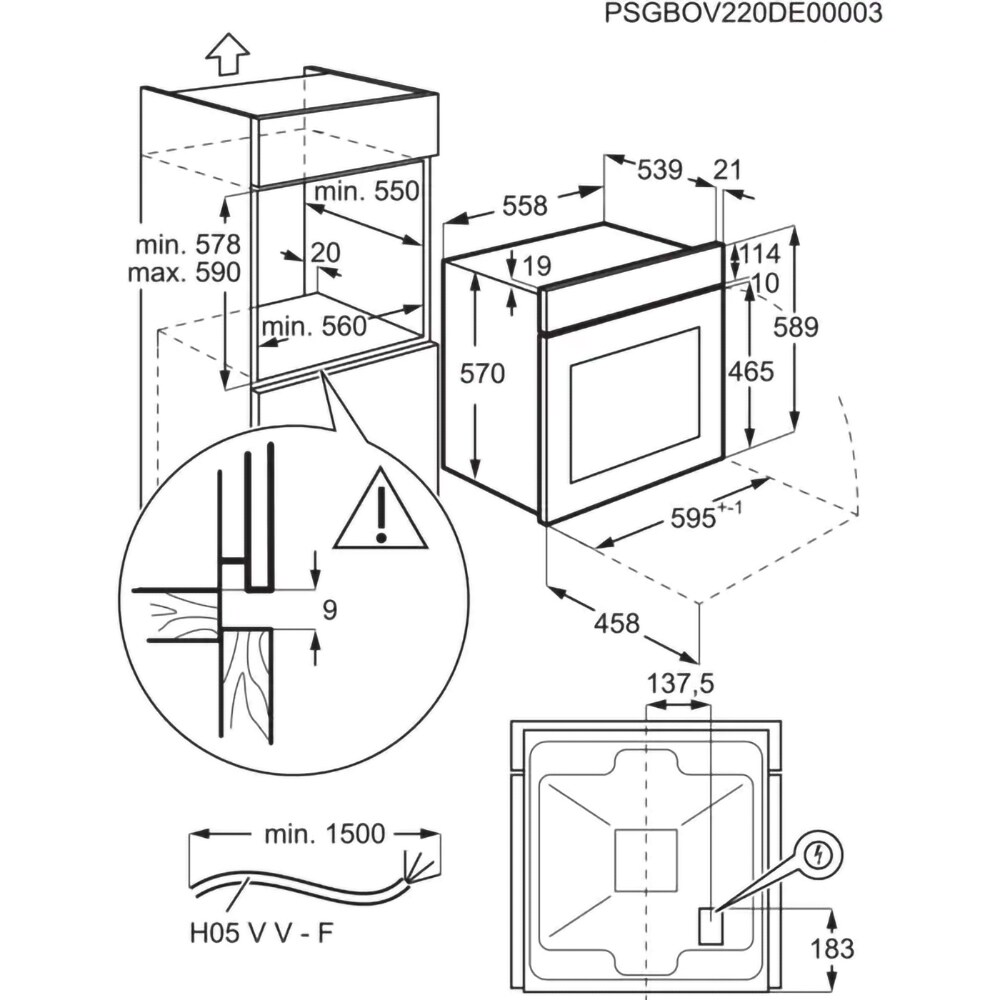 Cuptor incorporabil ZANUSSI ZOCEC2X2, Electric, Autocuratare Catalitica, 65 l, Clasa A, inox antiamprenta