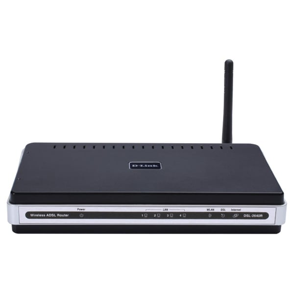 Router wireless D-LINK DSL-2640R, 54 Mpps, IEEE802.11b/g, LAN, WLAN, negru
