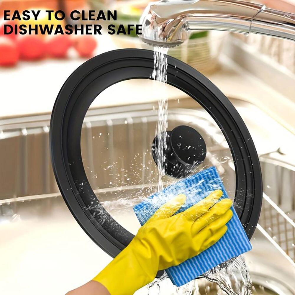 Capac de sticla STUDIO CASA Multisize 22-24-26cm, sticla, transparent