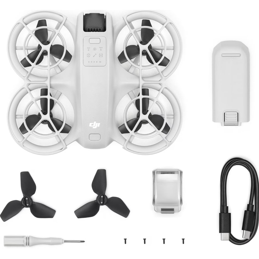 Drona DJI Neo, 4K, Wi-Fi, alb