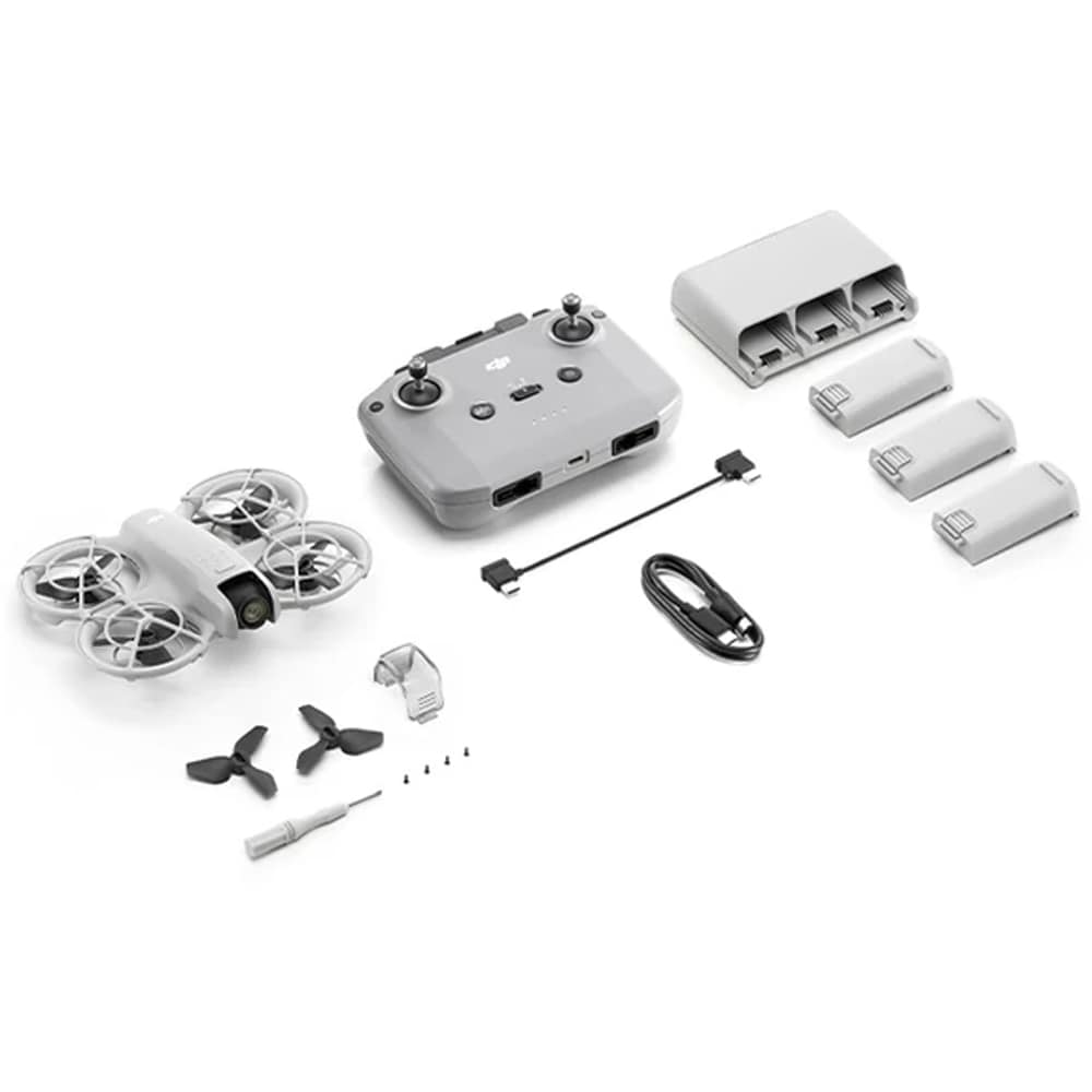 Drona DJI Neo Fly More Combo, 4K, Wi-Fi, alb