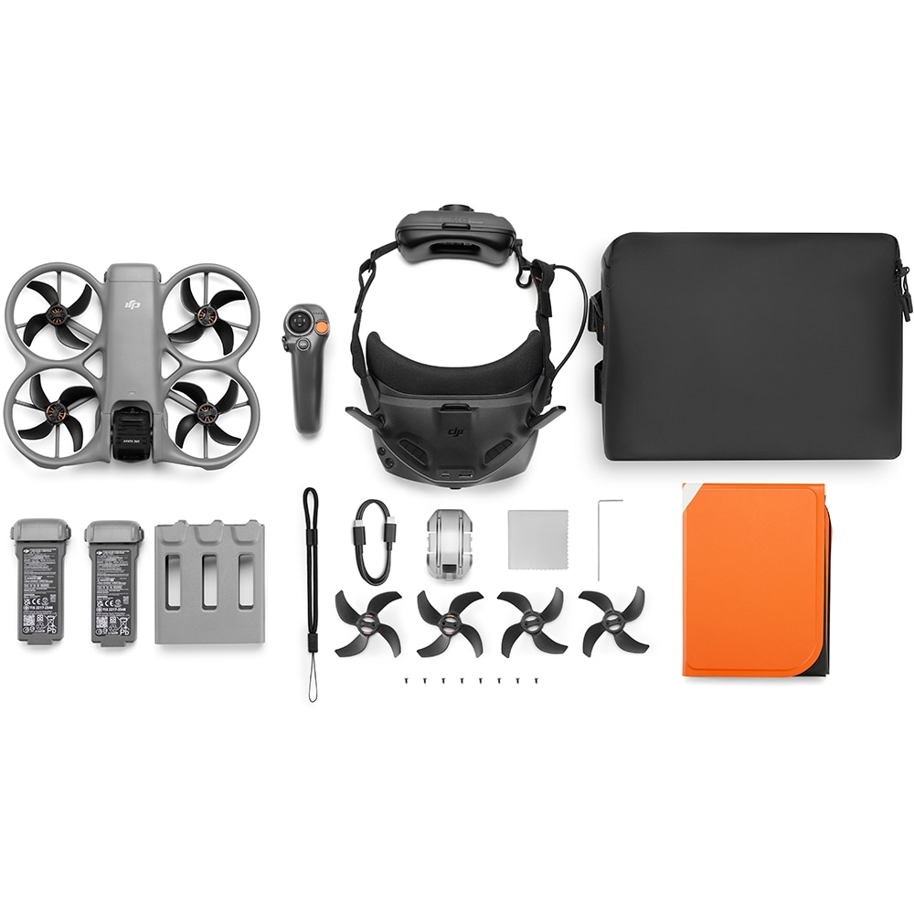 Drona DJI Avata 360 Motion Fly More Combo (DJI Goggles N3), 8K, Wi-Fi, Bluetooth, GPS, alb