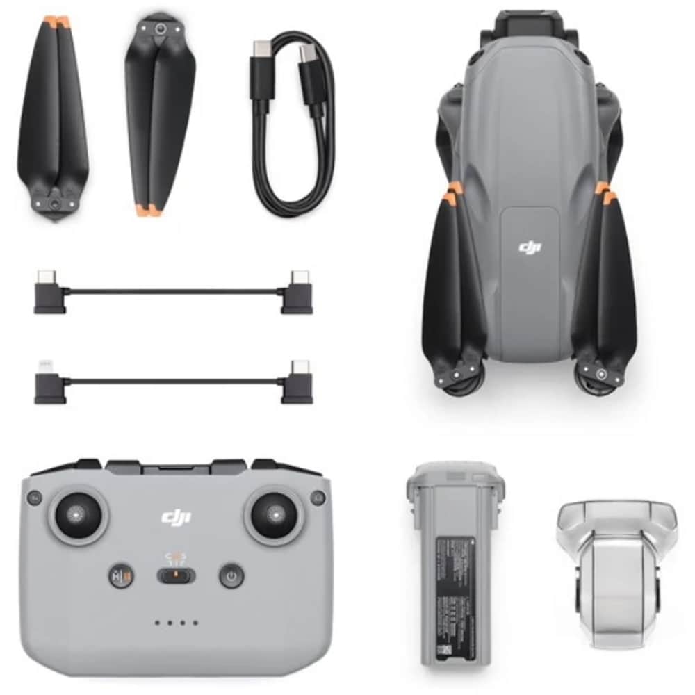 Drona DJI Air 3S (RC-N3), 4K, Wi-Fi, gri