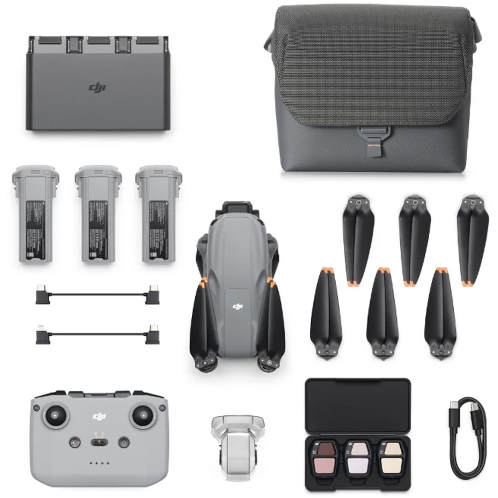 Drona DJI Air 3S Fly More Combo (RC-N3), 4K, Wi-Fi, gri