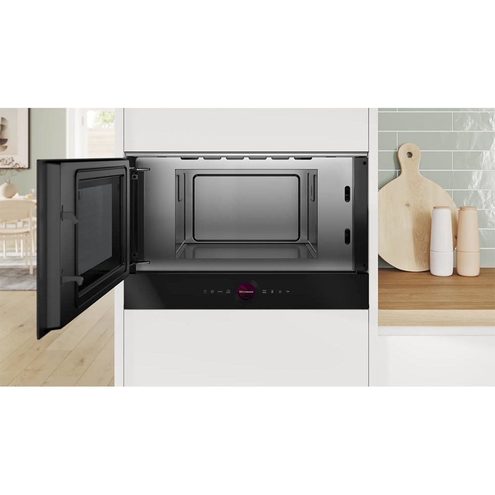 Cuptor cu microunde incorporabil BOSCH BFL7221B1, 21l, 900W, negru