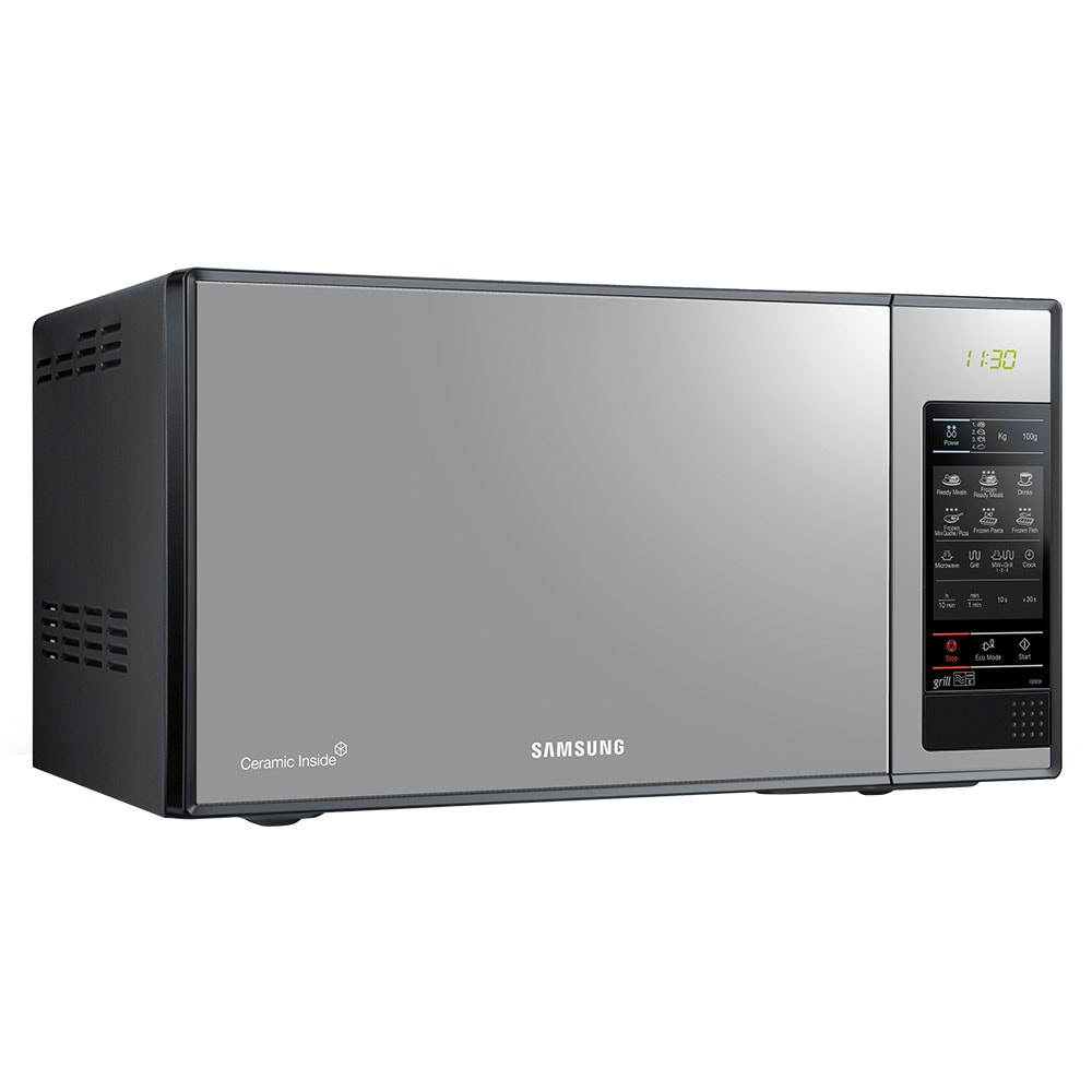 Cuptor microunde cu grill SAMSUNG GE83X/BOL, 800W, 23l, argintiu-negru
