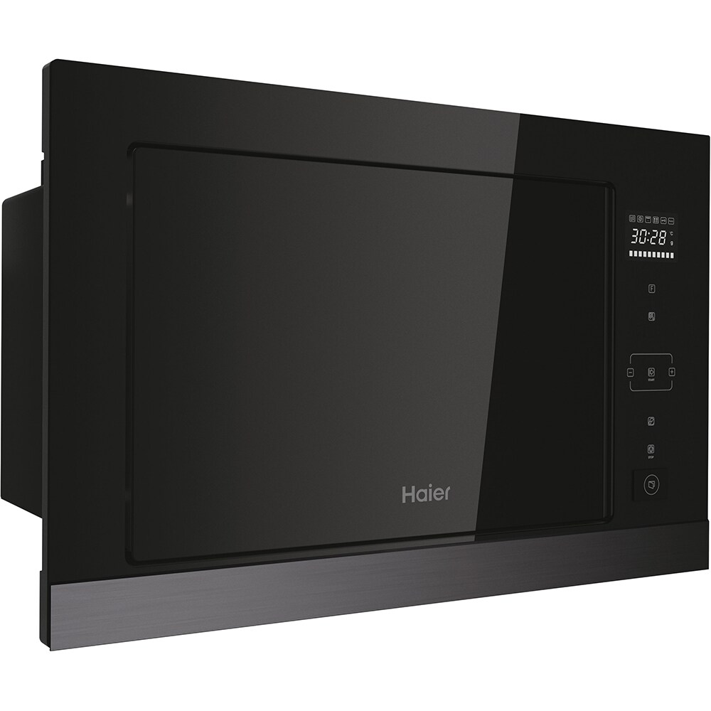 Cuptor cu microunde incorporabil HAIER HOR38G5FT, 28l, 900W, Grill, negru