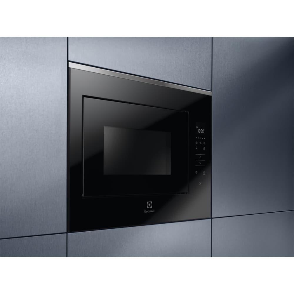 Cuptor cu microunde incorporabil ELECTROLUX KMFD264TEX, 25.3l, 900W, Grill, negru-inox