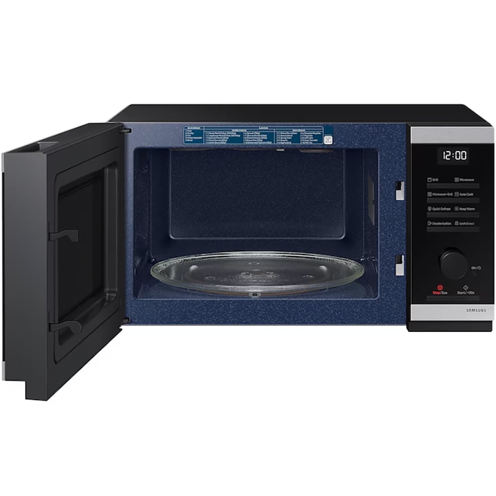 Cuptor microunde cu grill SAMSUNG MG23DG4524ATE2, 23l, 800W, negru-argintiu