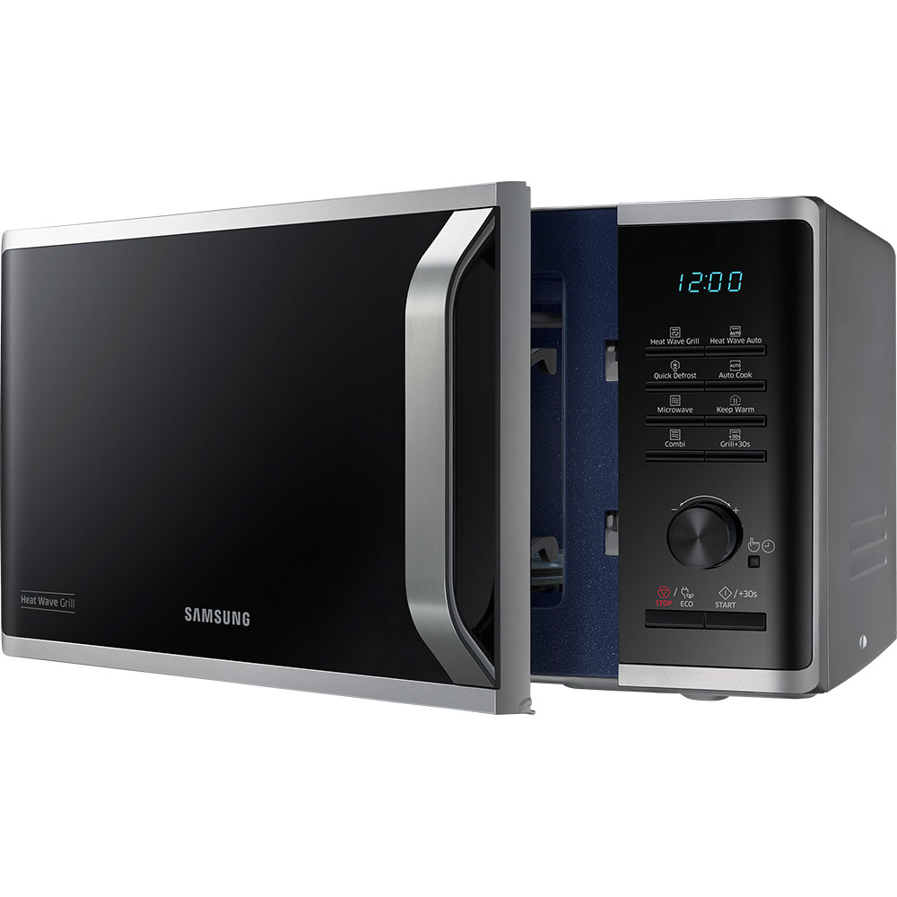 Cuptor microunde cu grill SAMSUNG MG23K3575AS/OL, 23l, 800W, gri