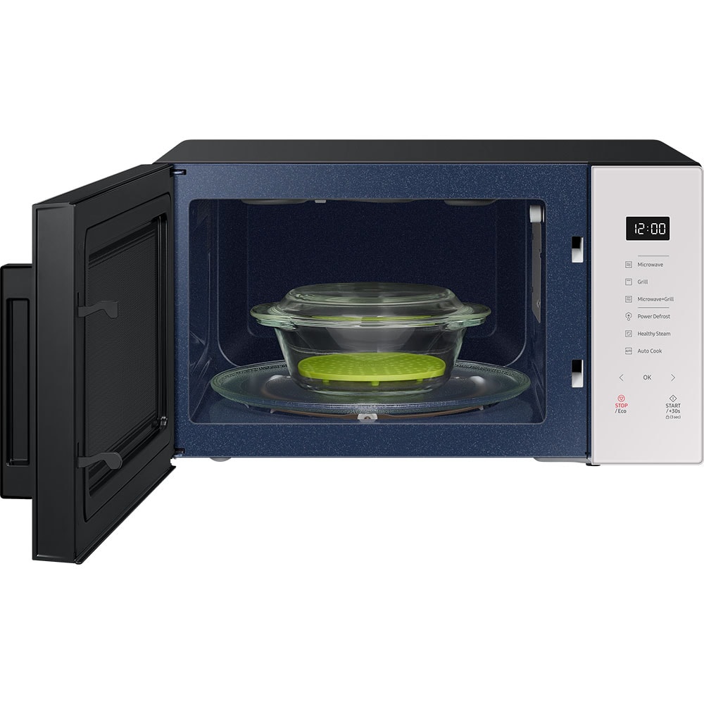Cuptor microunde cu grill SAMSUNG Bespoke MG30T5018UE/ET, 30l, 900W, bej-negru