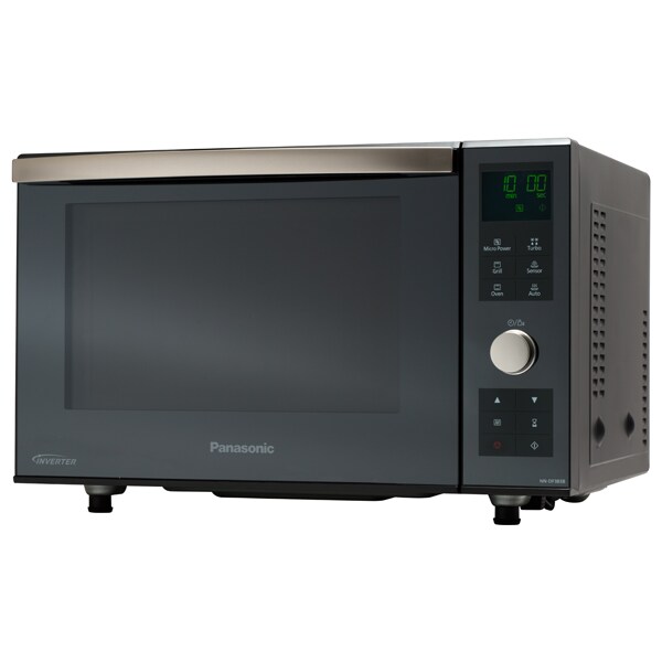 Cuptor cu microunde combi PANASONIC NN-DF383BEPG, 23l, 1000W, negru-argintiu