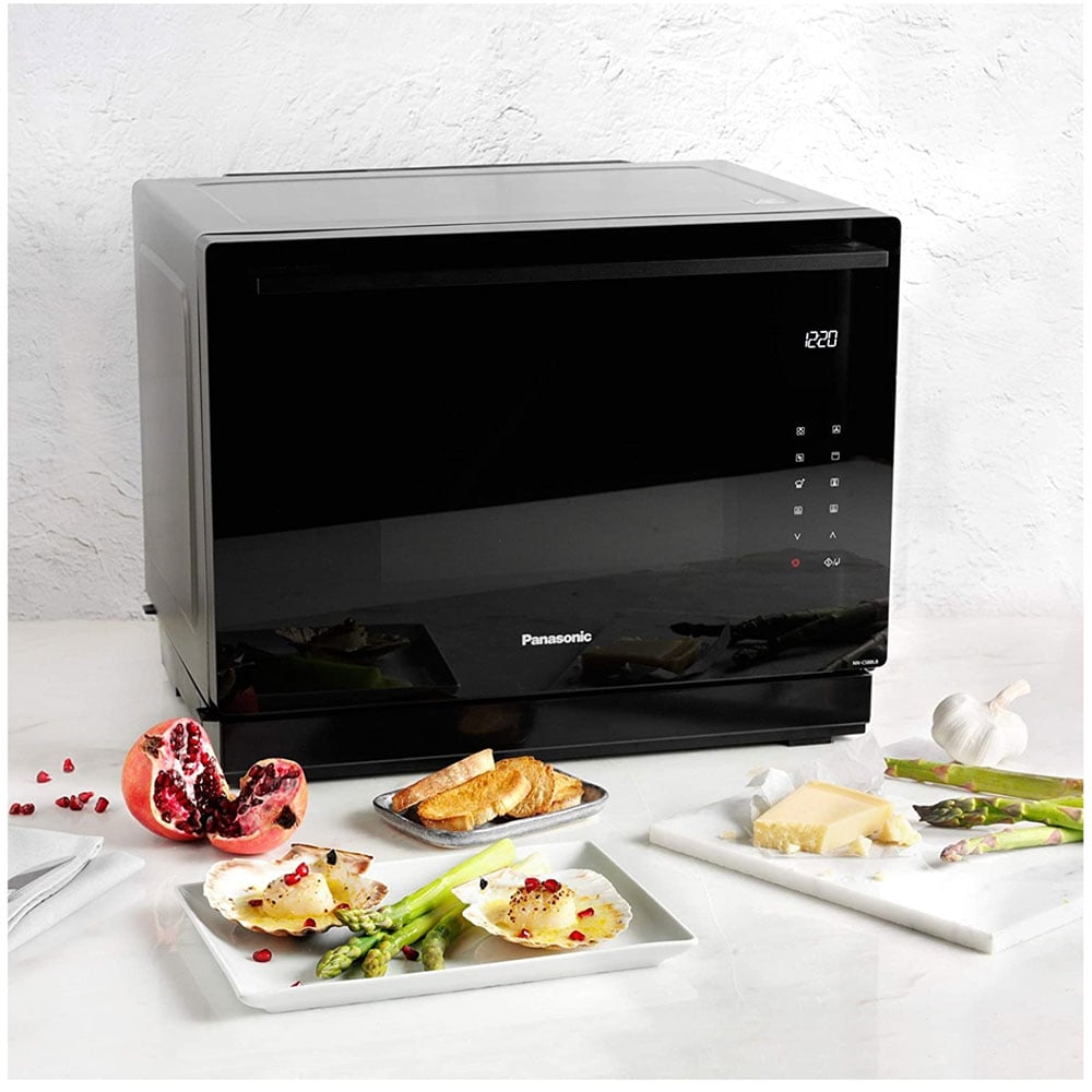 Cuptor microunde cu grill 4in1 PANASONIC NN-CS88LBEPG, 31l, 1300W, negru
