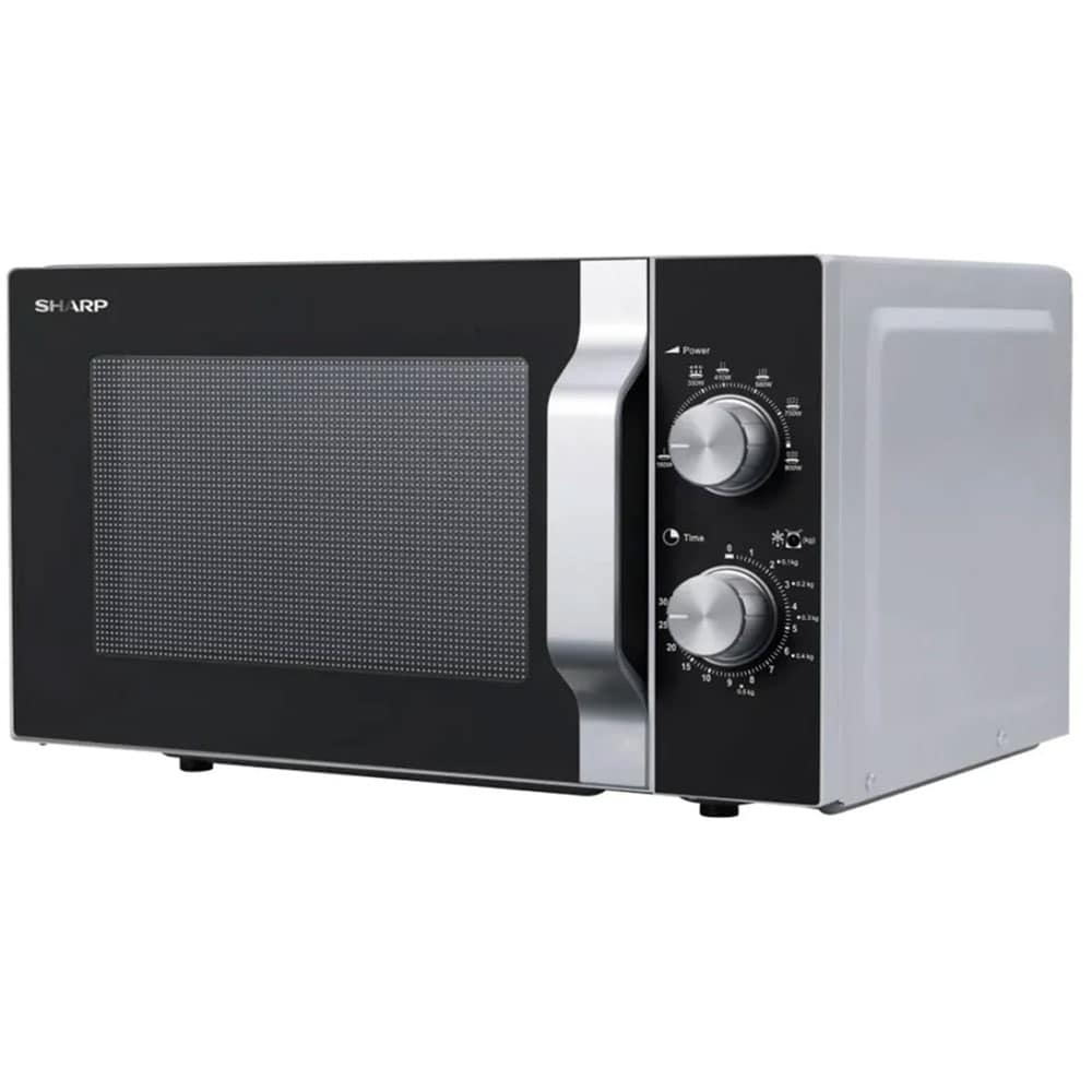 Cuptor microunde SHARP R204SA, 20l, 800W, argintiu-negru