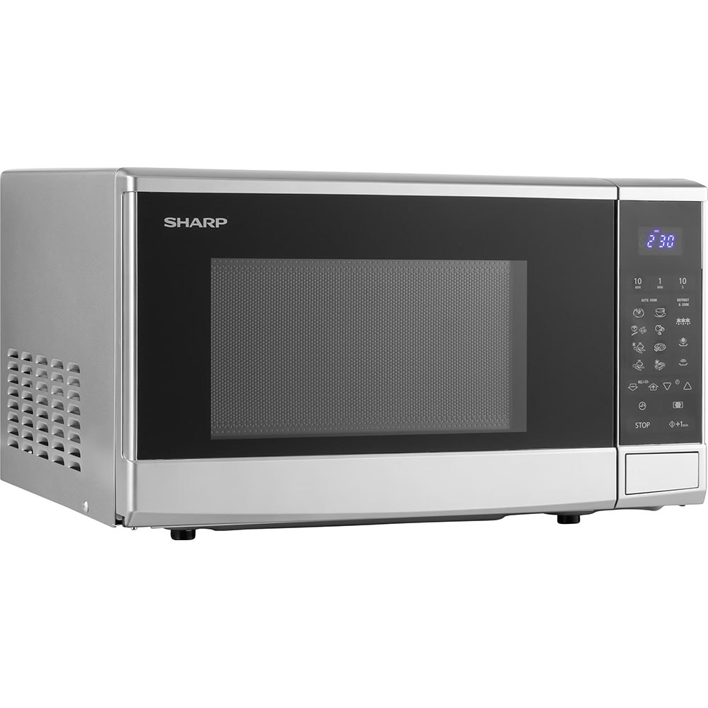 Cuptor microunde SHARP R270S, 20l, 800W, argintiu-negru 