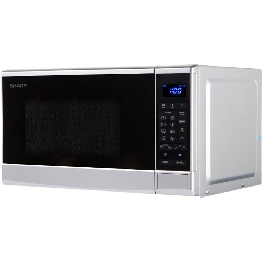 Cuptor microunde SHARP R270S, 20l, 800W, argintiu-negru 