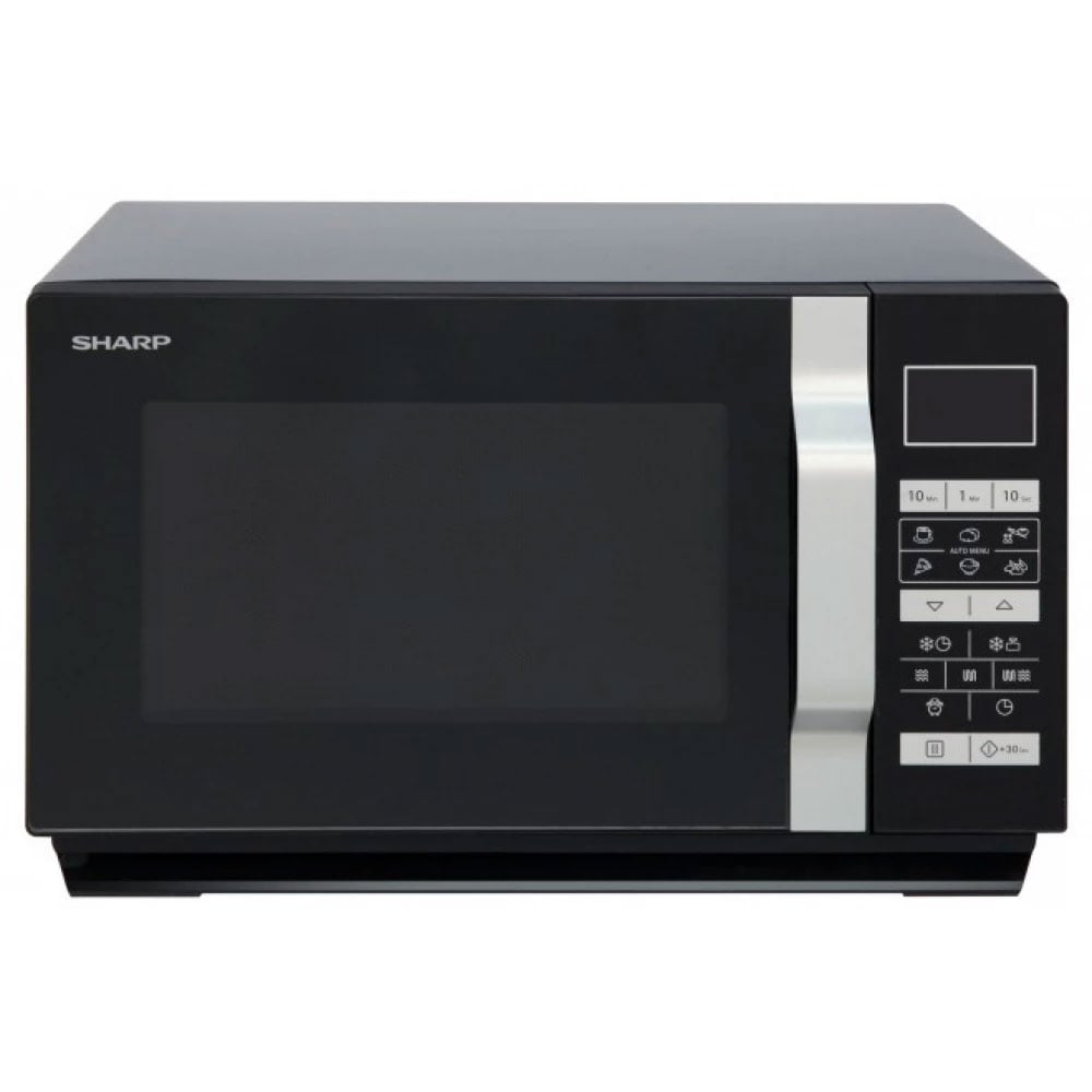 Cuptor microunde cu grill SHARP R-760BK, 23l, 900W, negru