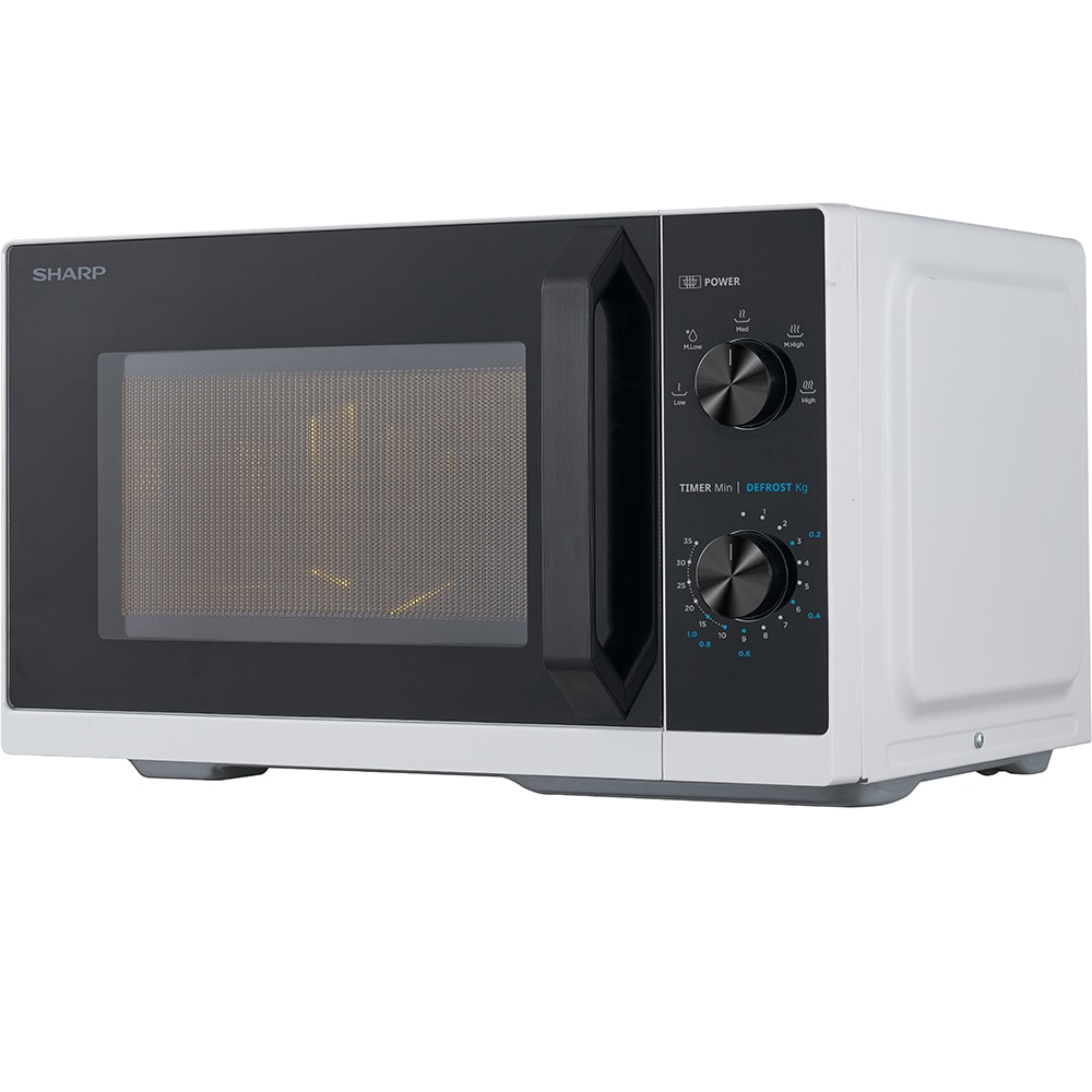 Cuptor microunde SHARP RCS200TW, 20l, 800W, alb-negru