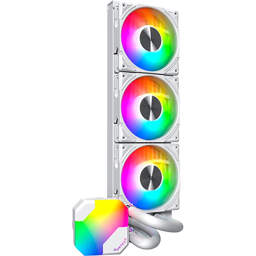 Cooler procesor cu racire lichida MONTECH HyperFlow ARGB 360 White, 120mm, CPMTHF360B
