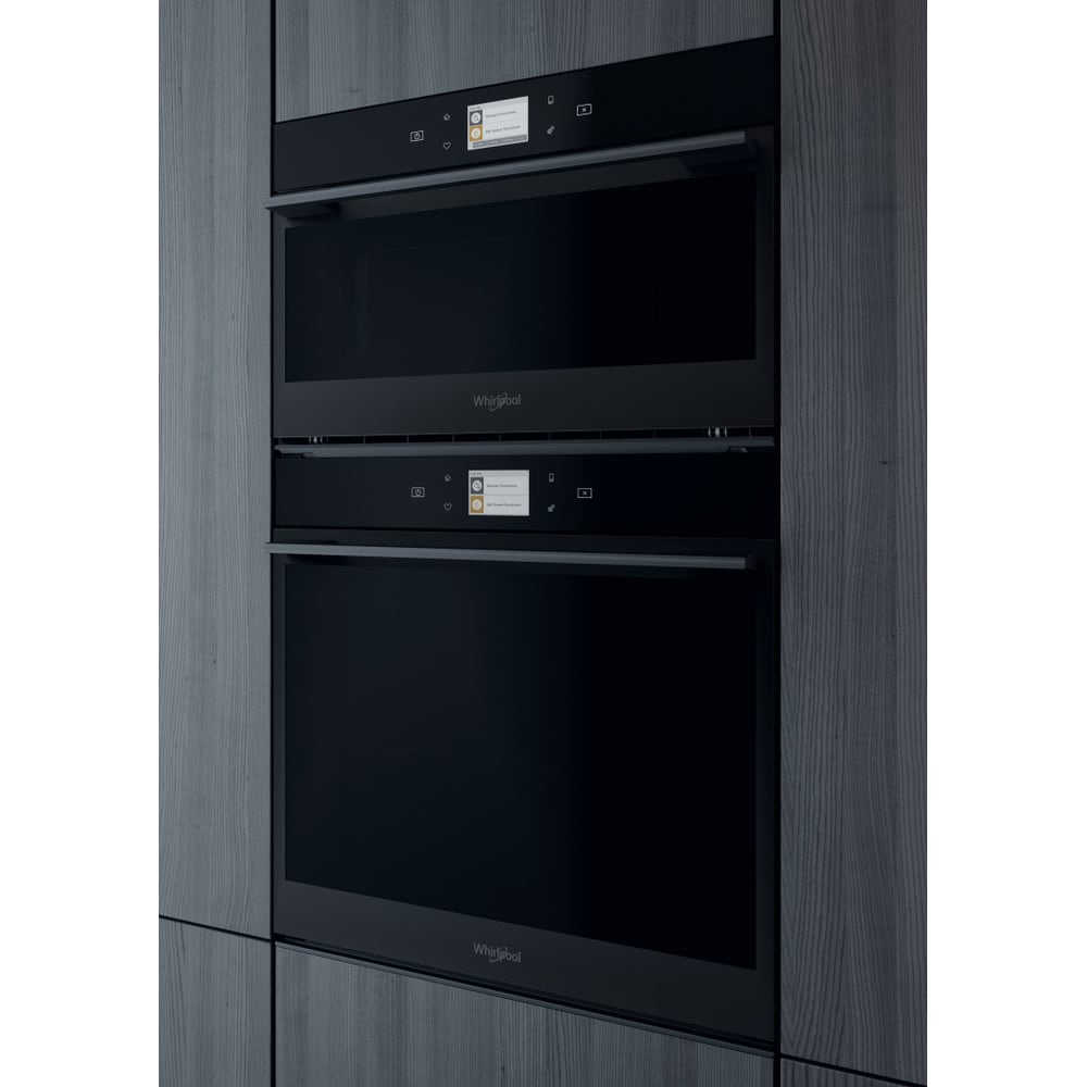 Cuptor cu microunde incorporabil WHIRLPOOL W9 MD260 BSS, 31l, 1000W, Grill, negru