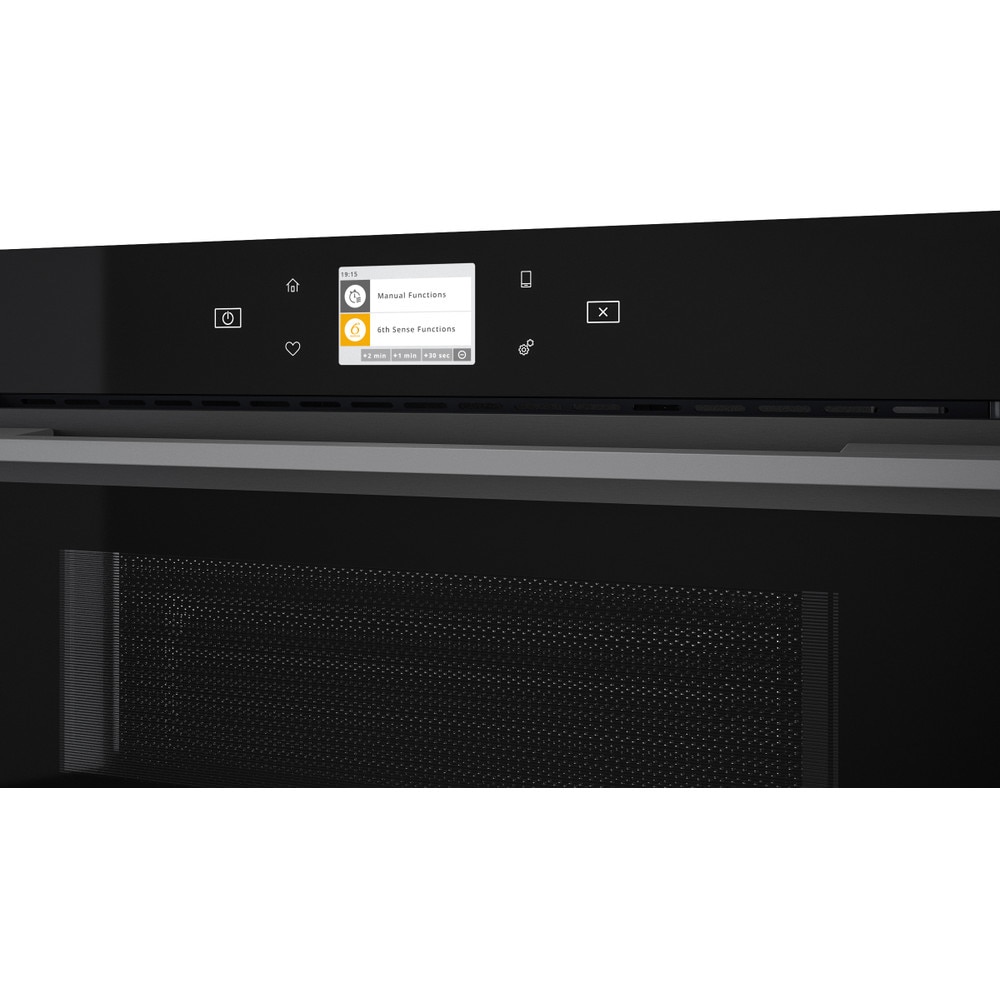 Cuptor cu microunde incorporabil WHIRLPOOL W9 MD260 BSS, 31l, 1000W, Grill, negru