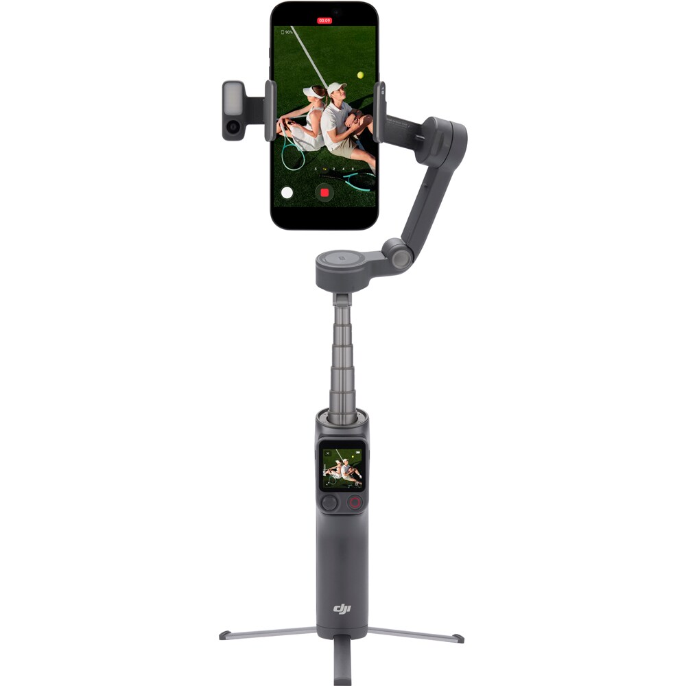 Stabilizator imagine DJI Osmo Mobile 8P Advanced Tracking Combo, Bluetooth, 3 axe, gri