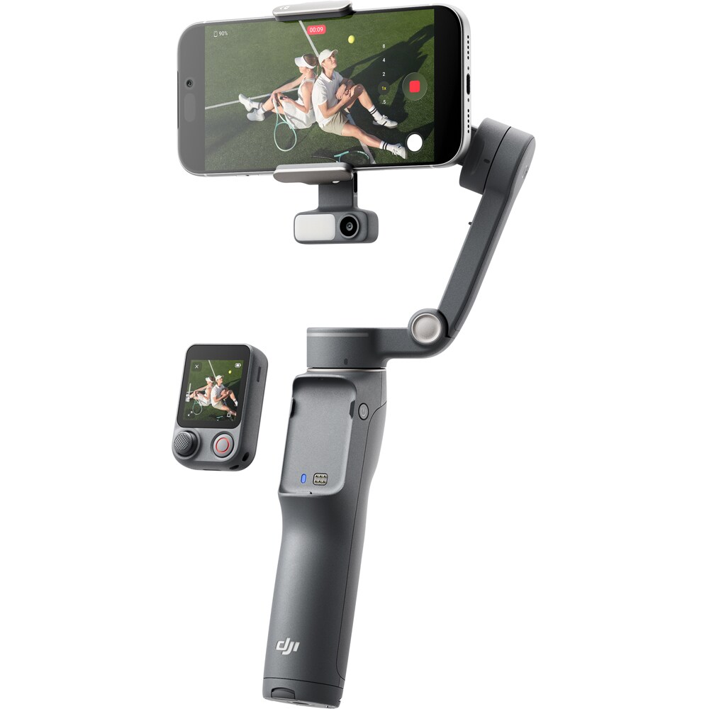 Stabilizator imagine DJI Osmo Mobile 8P Advanced Tracking Combo, Bluetooth, 3 axe, gri