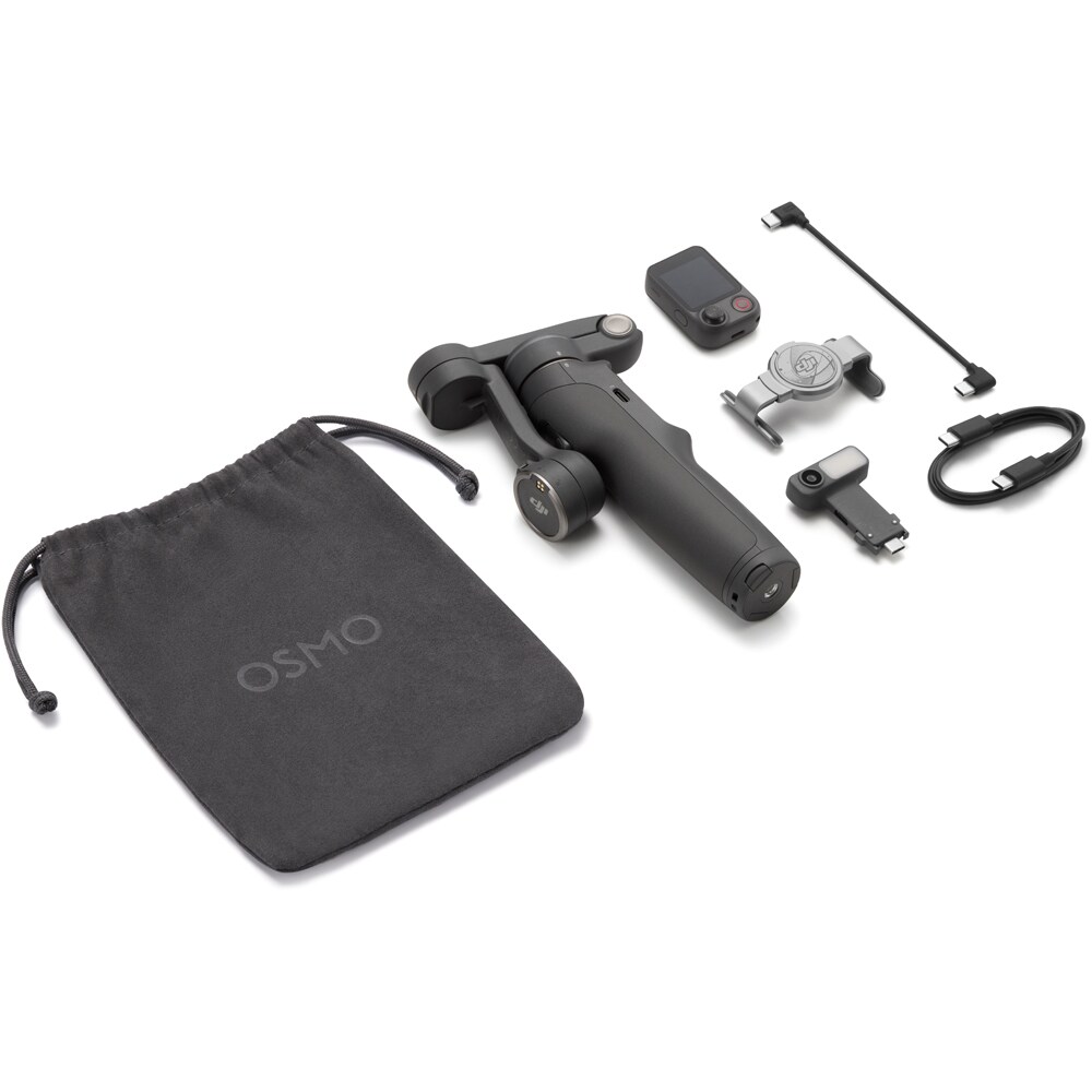 Stabilizator imagine DJI Osmo Mobile 8P Advanced Tracking Combo, Bluetooth, 3 axe, gri
