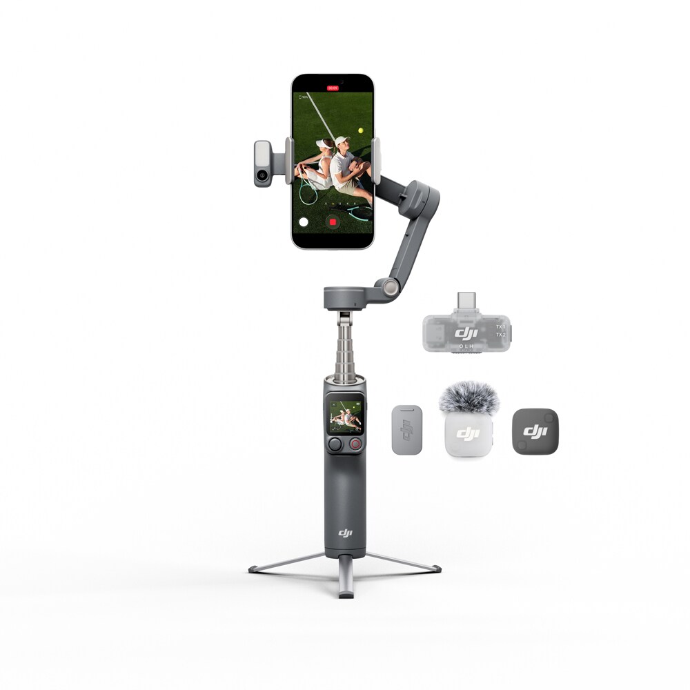 Stabilizator DJI Osmo Mobile 8P Creator Combo, Bluetooth, 3 axe, gri