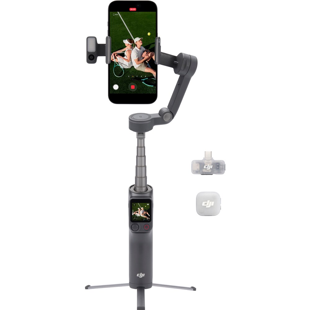 Stabilizator DJI Osmo Mobile 8P Creator Combo, Bluetooth, 3 axe, gri