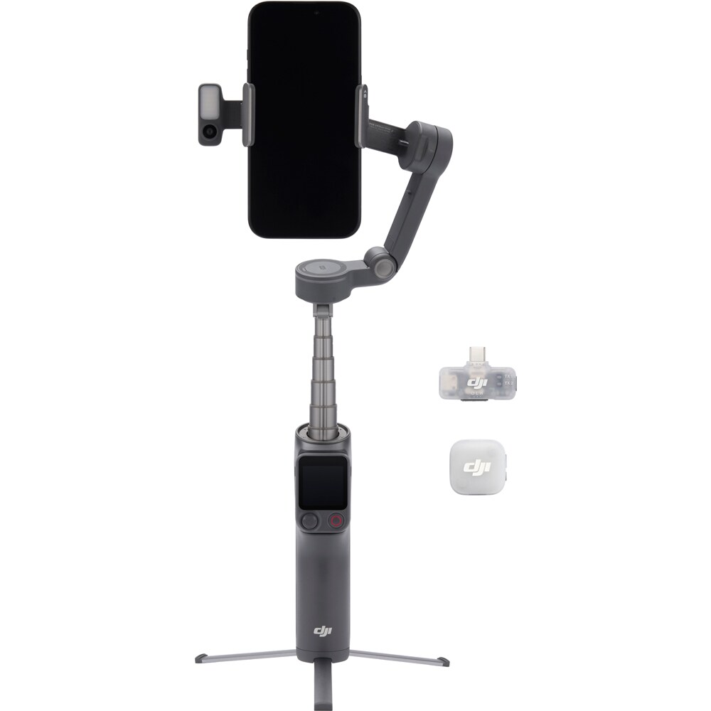 Stabilizator DJI Osmo Mobile 8P Creator Combo, Bluetooth, 3 axe, gri