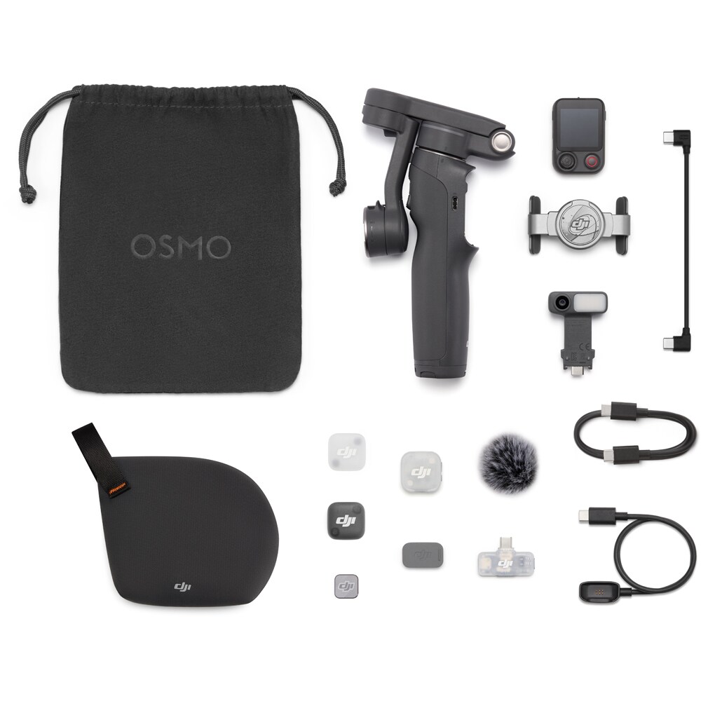 Stabilizator DJI Osmo Mobile 8P Creator Combo, Bluetooth, 3 axe, gri