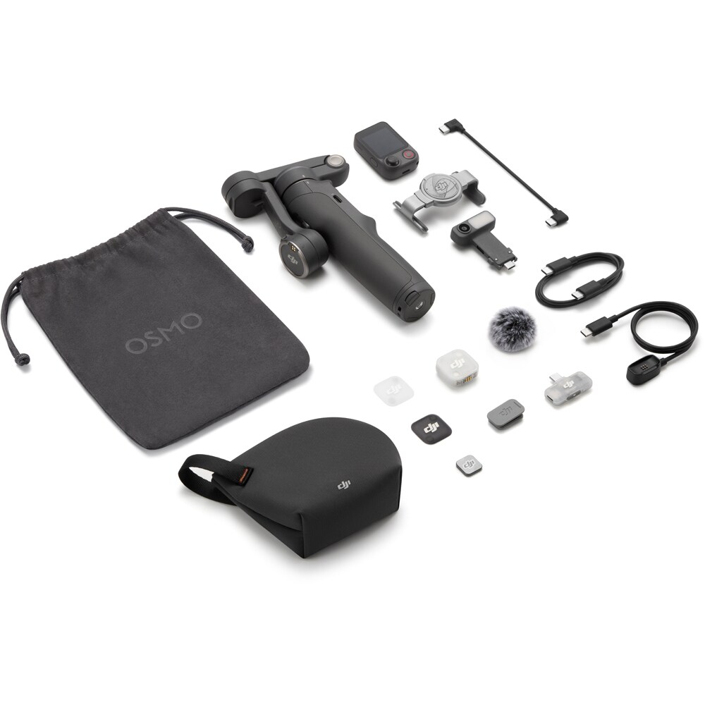Stabilizator DJI Osmo Mobile 8P Creator Combo, Bluetooth, 3 axe, gri
