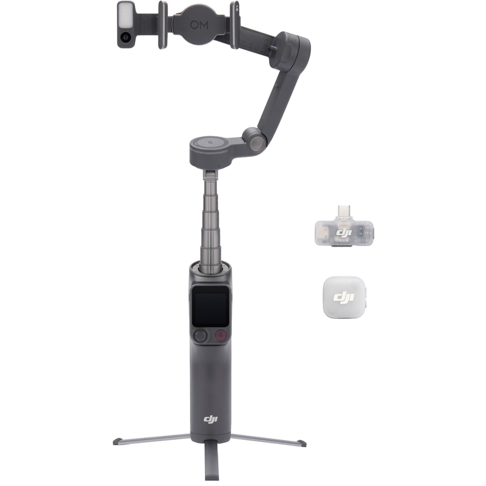 Stabilizator DJI Osmo Mobile 8P Creator Combo, Bluetooth, 3 axe, gri