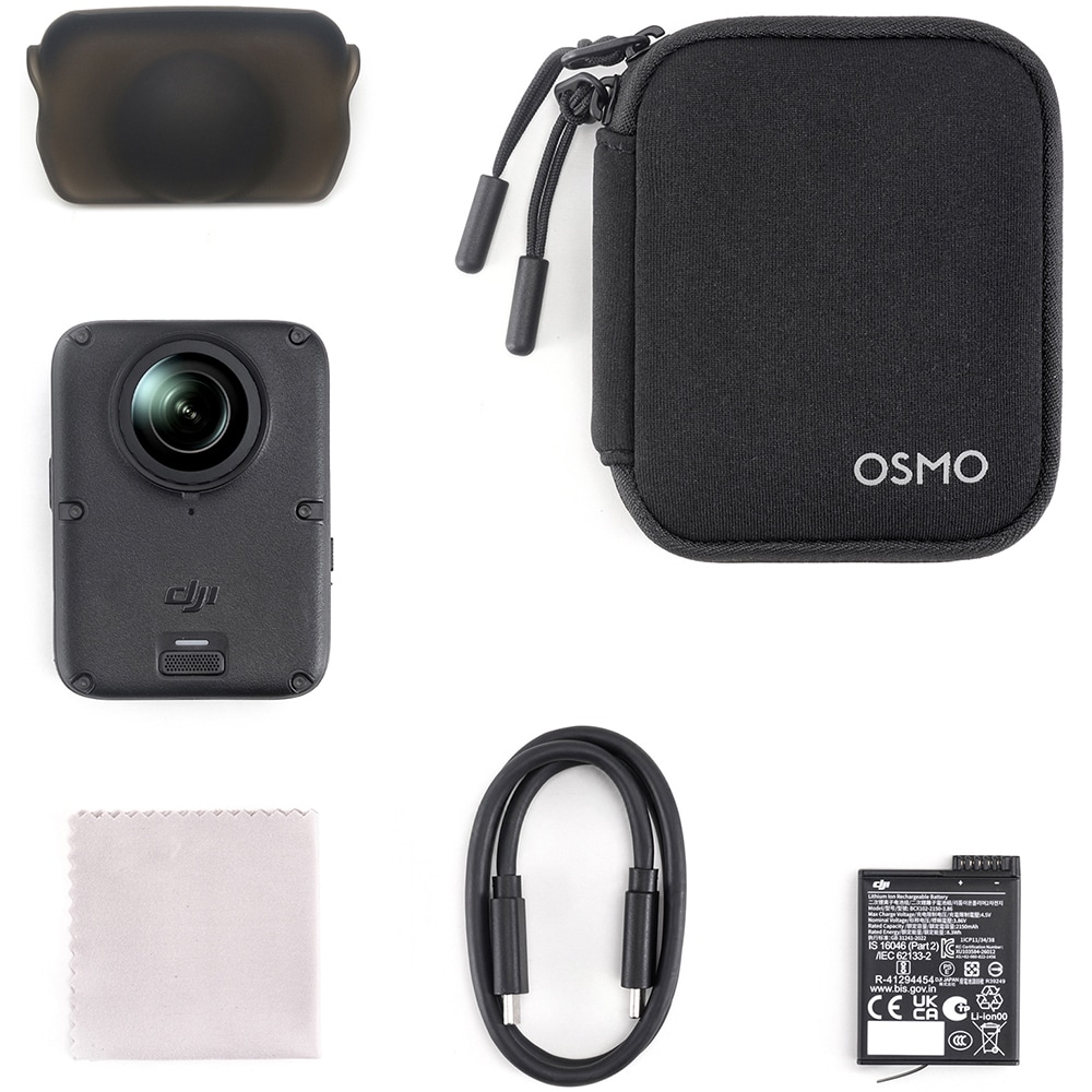 Camera de actiune DJI Osmo 360 II Standard Combo, 8K, Wi-Fi, gri