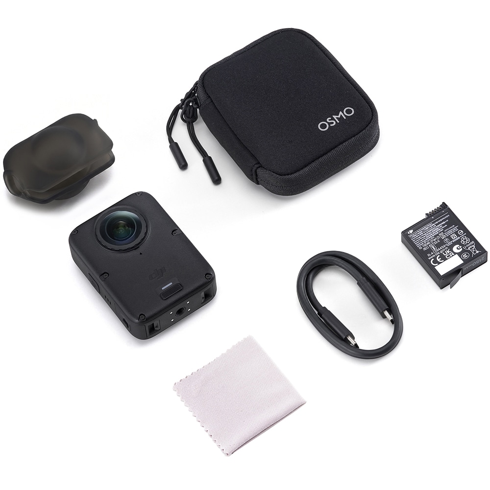 Camera de actiune DJI Osmo 360 II Standard Combo, 8K, Wi-Fi, gri