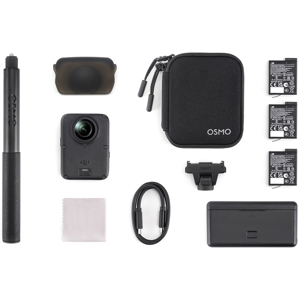 Camera de actiune DJI Osmo 360 II Adventure Combo, 8K, Wi-Fi, gri