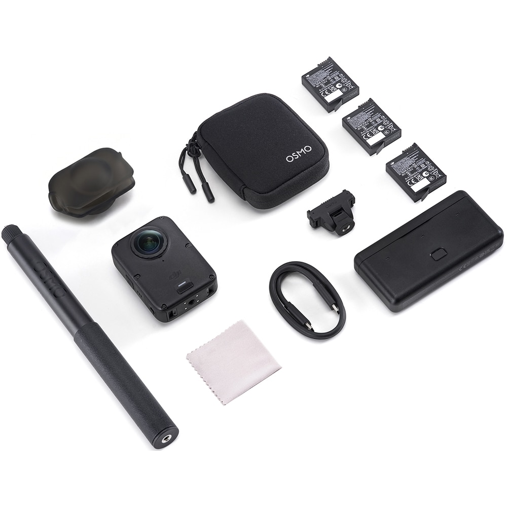 Camera de actiune DJI Osmo 360 II Adventure Combo, 8K, Wi-Fi, gri