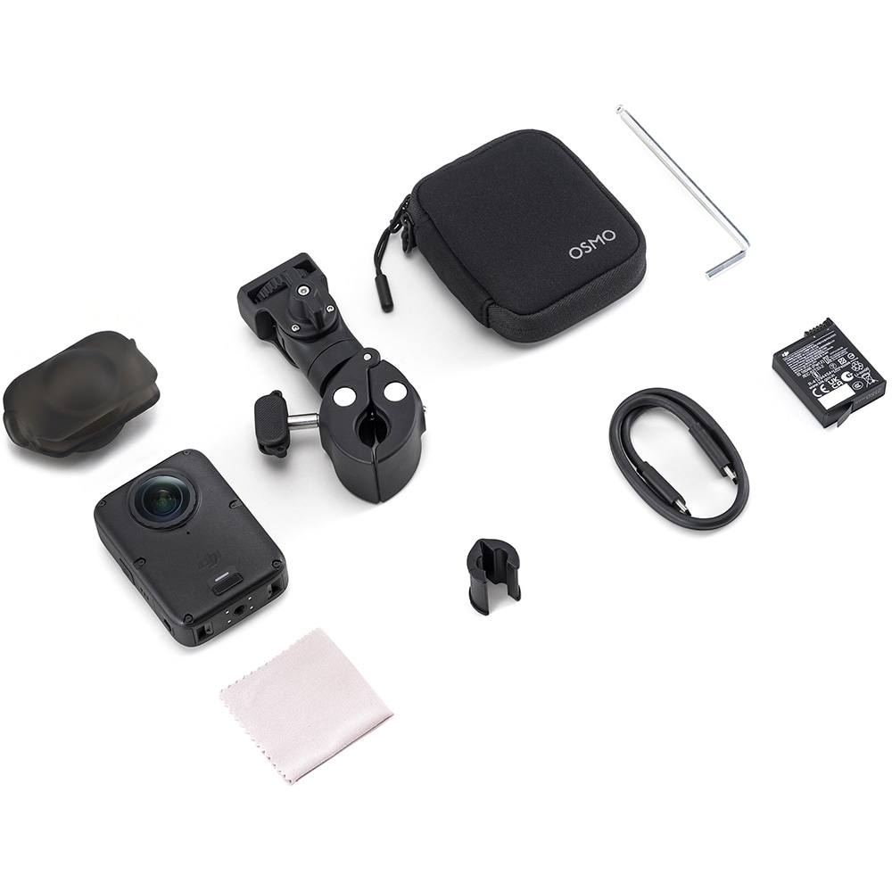 Camera de actiune DJI Osmo 360 II Limitless Riding Combo, 8K, Wi-Fi, gri
