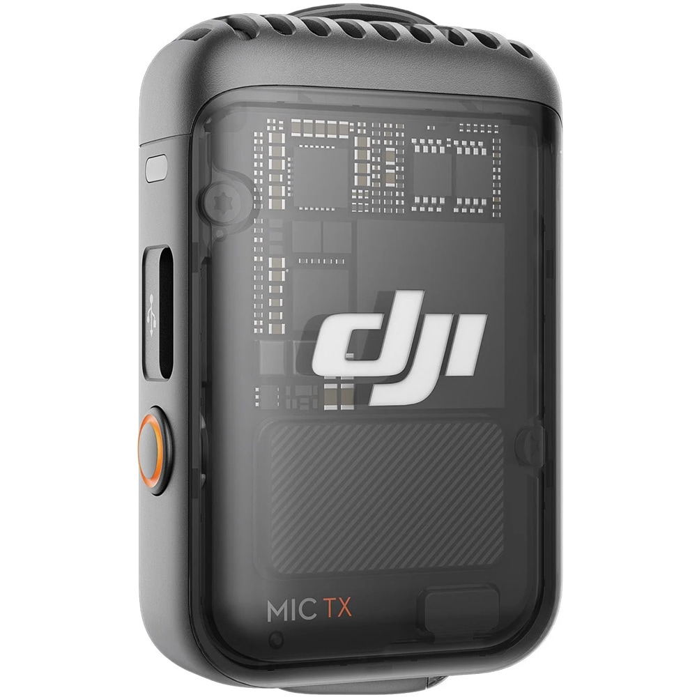 Microfon DJI Mic 2 Shaadow Black (1 TX), Wireless, negru