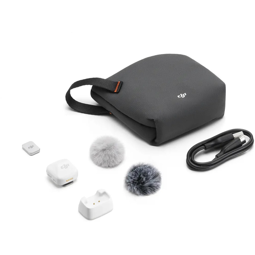Microfon DJI Mic Mini (Arctic White) Auton, alb